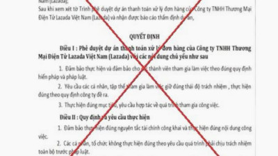 Cảnh báo giả mạo Bộ Công Thương về việc Phê duyệt dự án thanh toán xử lý đơn hàng online